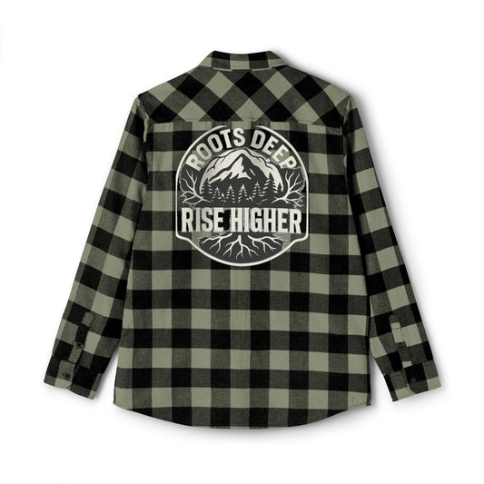 Unisex Flannel Shirt with Mountain Graphic