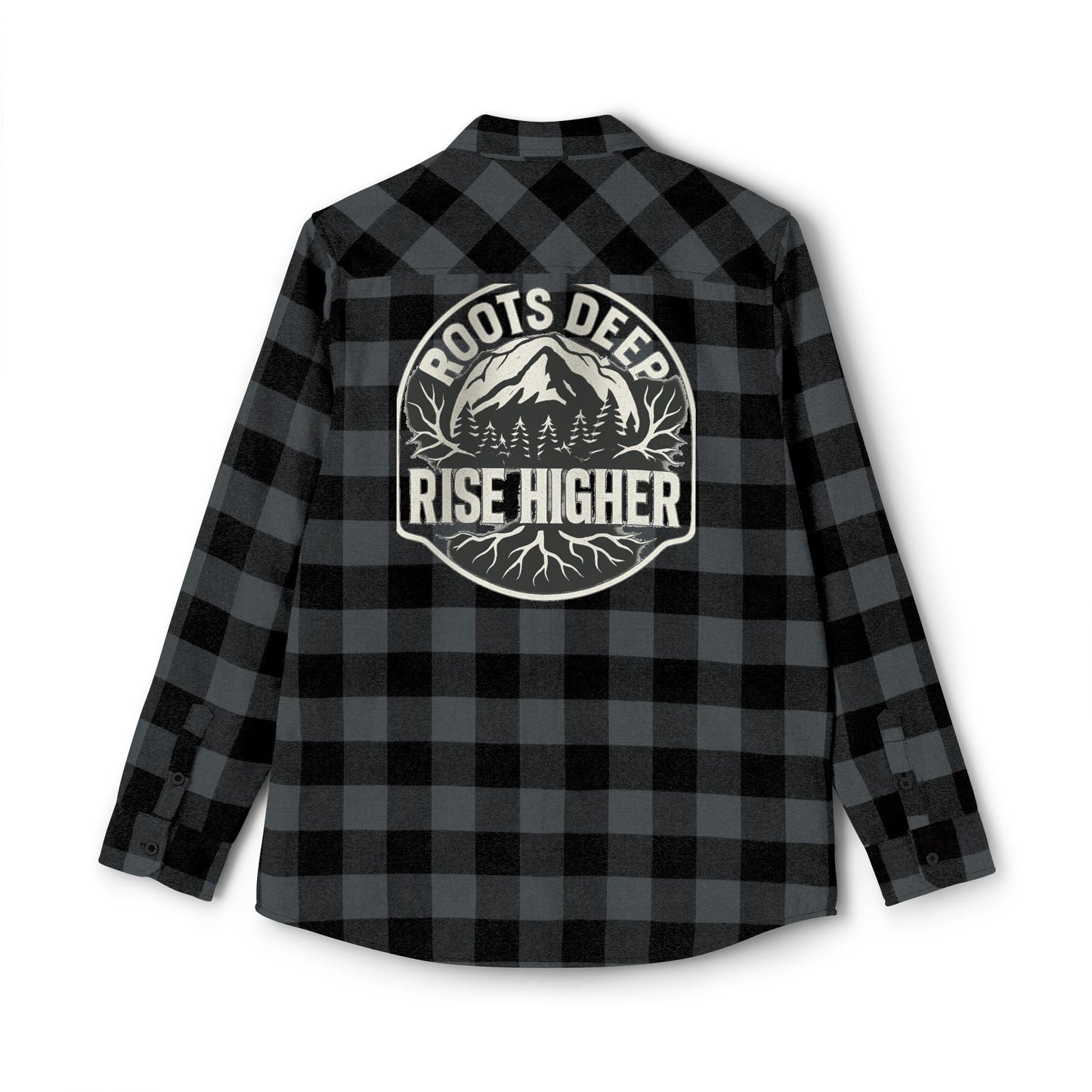 Unisex Flannel Shirt with Mountain Graphic