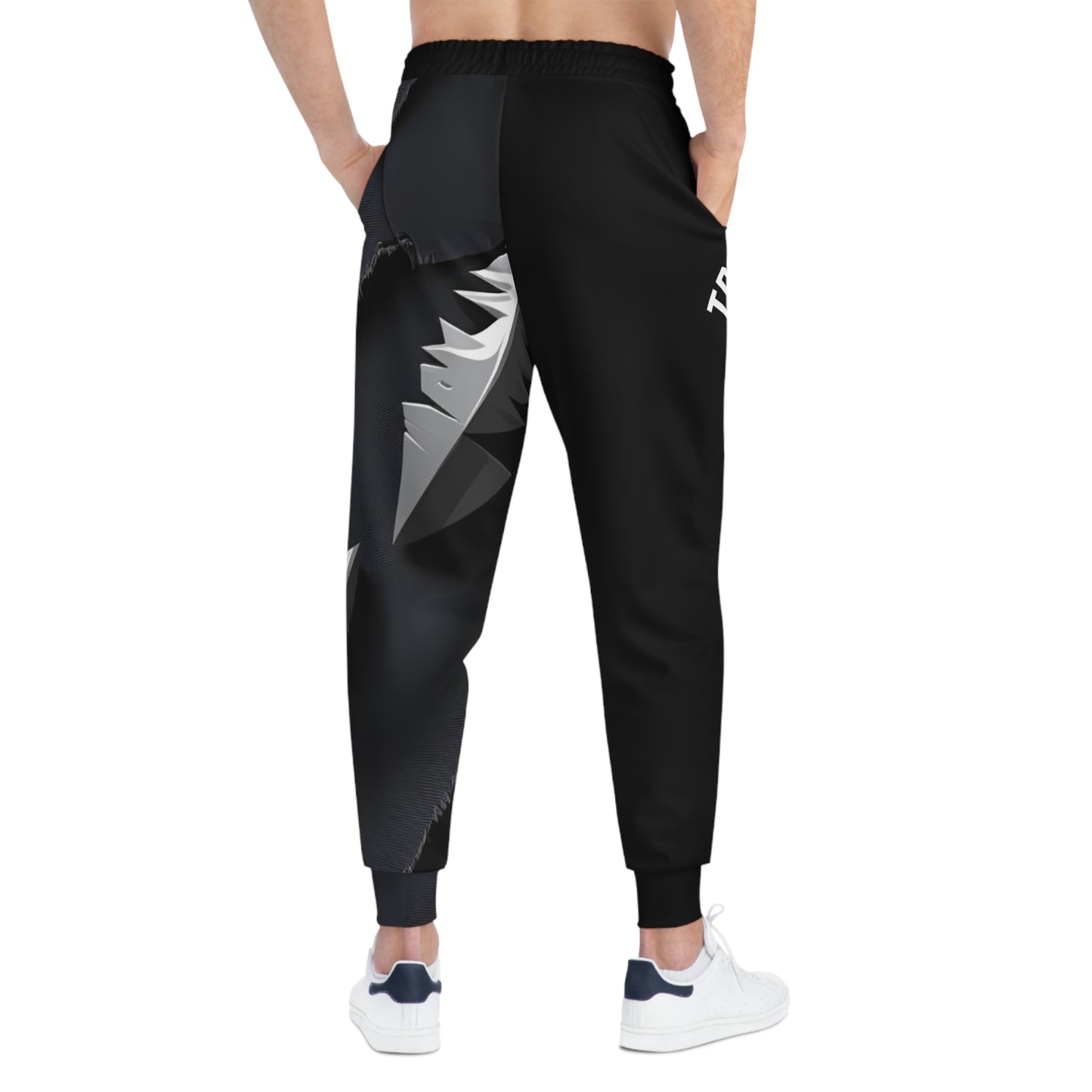 Stylish Athletic Joggers with Fierce Bear Design