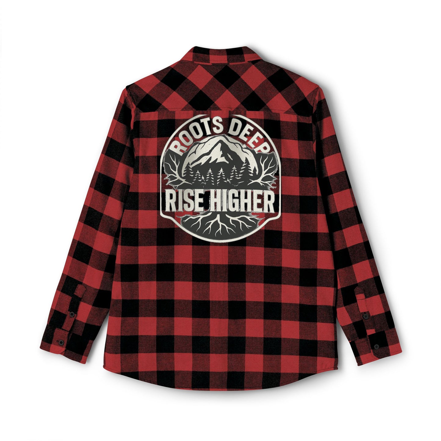 Unisex Flannel Shirt with Mountain Graphic