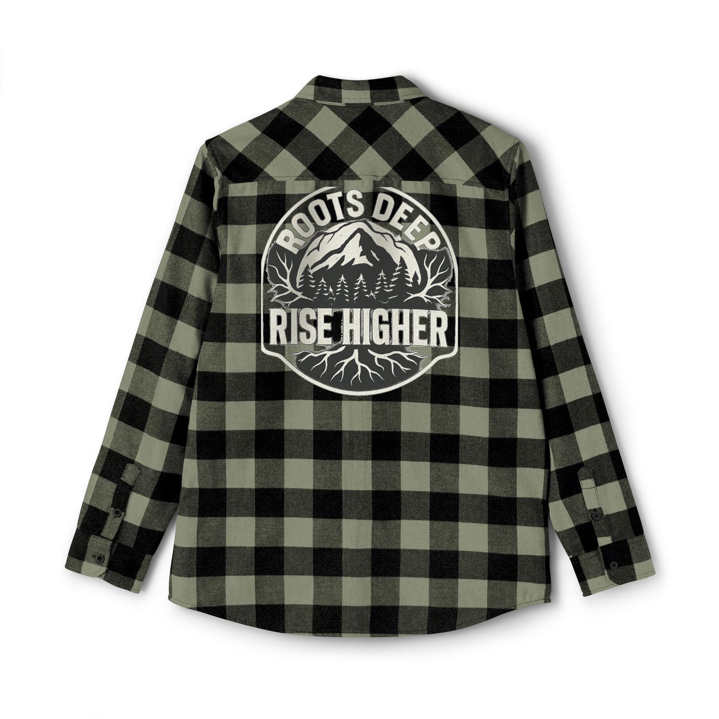 Unisex Flannel Shirt with Mountain Graphic