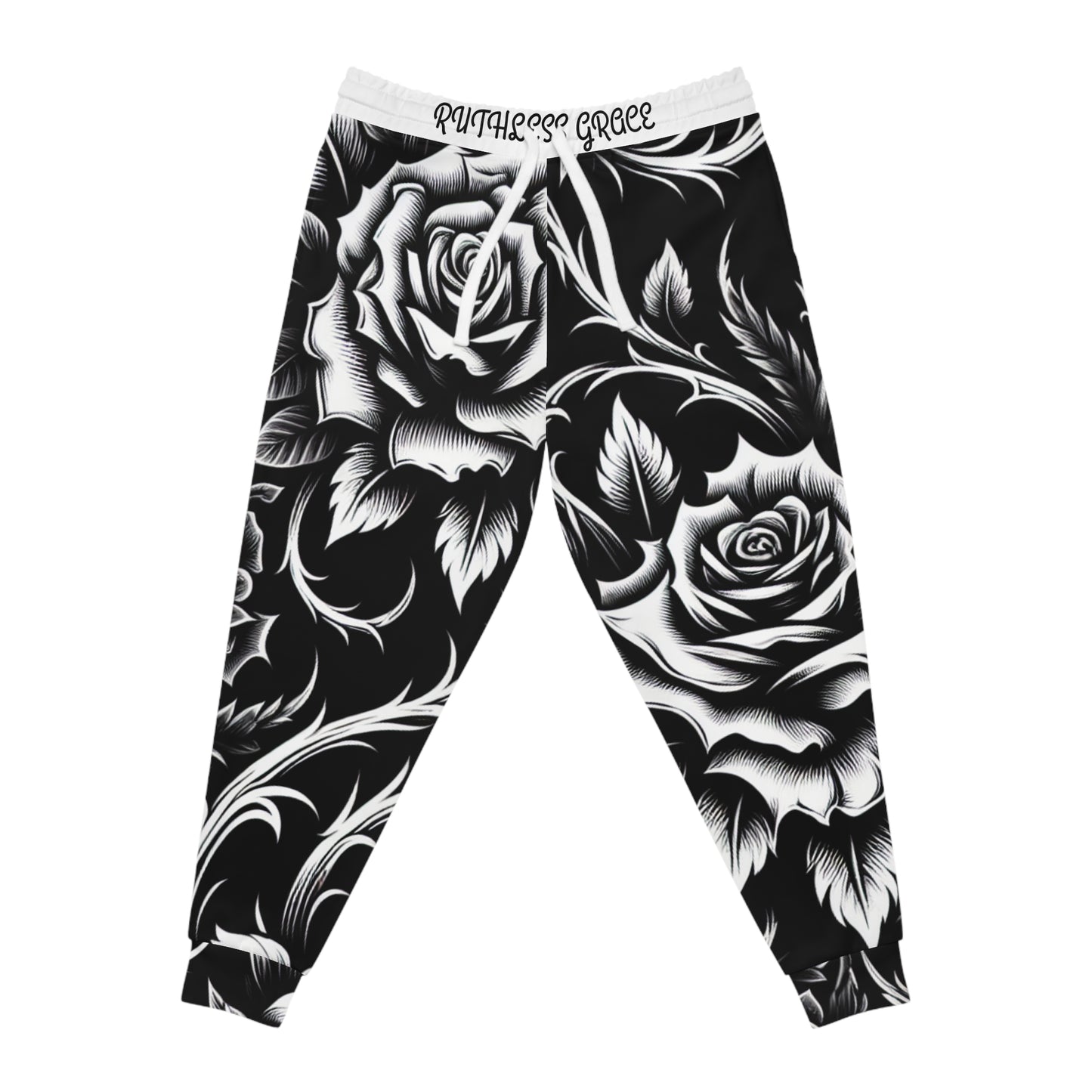 Trendy Rose Print Joggers