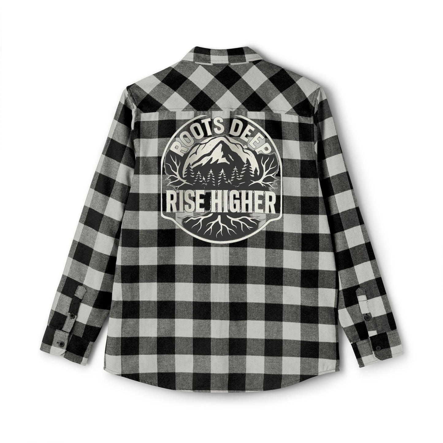 Unisex Flannel Shirt with Mountain Graphic