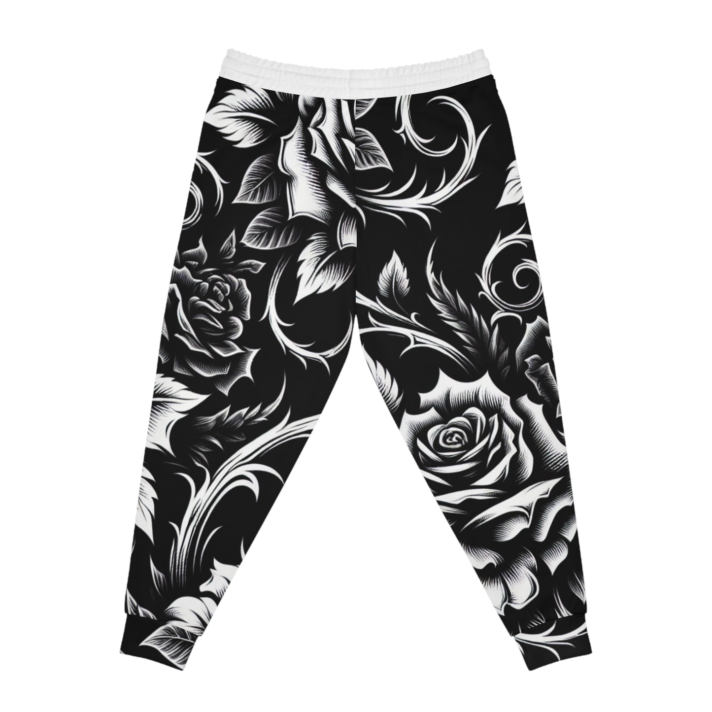 Trendy Rose Print Joggers